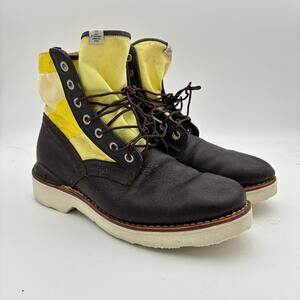 Visvim 7-Hole '73 Folk Yellow Boots Men's 12 Handmade